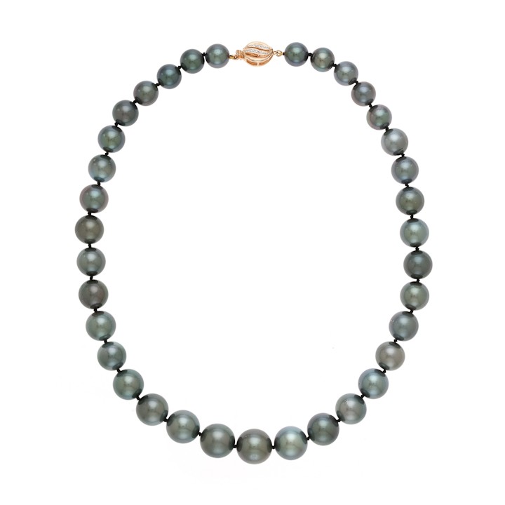 Tahitian Black Cultured Pearl Necklace